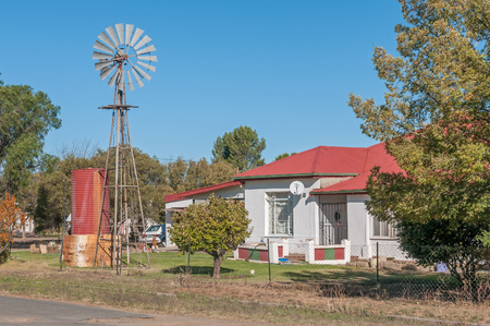 REDDERSBURG, SOUTH AFRICA - APRIL 26, 2015: A Street scene in Reddersburg in the Free State Province of South Africaのeditorial素材