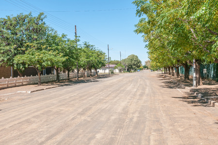 DEALESVILLE, SOUTH AFRICA - APRIL 6, 2015: Street scene in Dealesville in the Free State Province of South Africaのeditorial素材