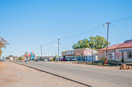 REDDERSBURG, SOUTH AFRICA - APRIL 26, 2015: A Street scene in Reddersburg in the Free State Province of South Africaのeditorial素材