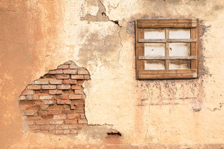 Decay visible in ruins near Nieuwoudtville in the Northern Cape Province of South Africaの写真素材