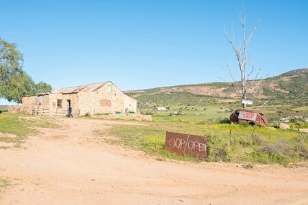 Coffee shop next to the road from Kamieskroon to Skilpadのeditorial素材