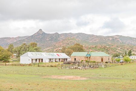 KAMIESKROON, SOUTH AFRICA - AUGUST 13, 2015: A rustic scene in Kamieskroon, a small town in the Northern Cape Namaqualandのeditorial素材