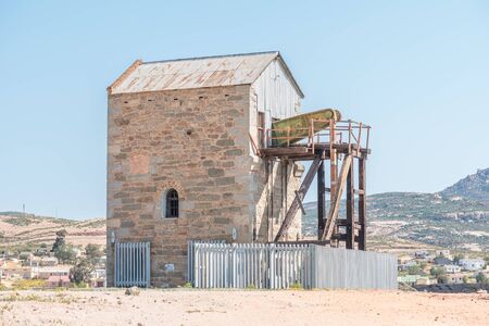 The Cornish Pump House in Okiep, a small mining town in the Northern Cape Namaqualand. This fully intact steam engine was used from 1882 to pump water from the mineの写真素材