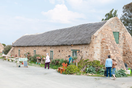 NIEUWOUDTVILLE, SOUTH AFRICA - AUGUST 23, 2015: The road stall and restaurant at Matjiesfontein farm near Nieuwoudtville in the Northern Cape Province of South Africaのeditorial素材