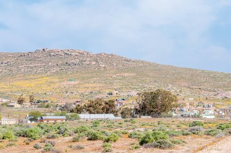 SOEBATSFONTEIN, SOUTH AFRICA - AUGUST 14, 2015: View of Soebatsfontein, a small Nama town next to the the Namaqua National Parkのeditorial素材
