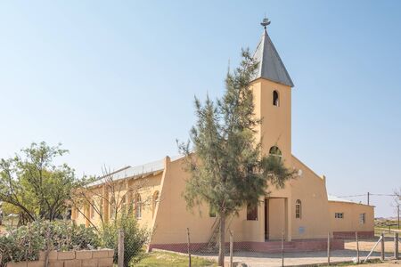 CONCORDIA, SOUTH AFRICA - AUGUST 17, 2015: The Calvyn Protestant Church in Concordia, a small mining town in the Northern Cape Namaqualandのeditorial素材