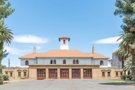 BLOEMFONTEIN, SOUTH AFRICA, DECEMBER 16, 2015: The main fire station in Bloemfontein, the capital city of the Free State Provinceのeditorial素材