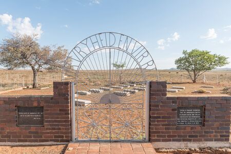 SPRINGFONTEIN, SOUTH AFRICA - FEBRUARY 16, 2016: The graveyard of the un-baptised children who died during the second Boer War in the concentration camp in Springfontein in the Southern Free State Province of South Africaのeditorial素材