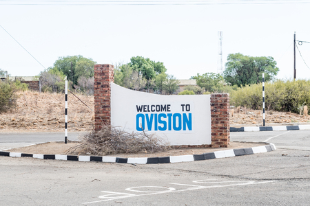 OVISTON, SOUTH AFRICA - FEBRUARY 16, 2016: Oviston is a small town on the Eastern Cape side of the Gariep Dam. The name is an Afrikaans acronym for Orange now Gariep River to Fish River Tunnelのeditorial素材