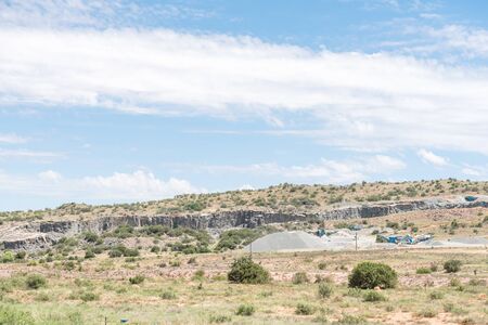 STEYNSBURG, SOUTH AFRICA - FEBRUARY 16, 2016: A quarry near Steynsburg, a small town in the Eastern Cape Provinceのeditorial素材