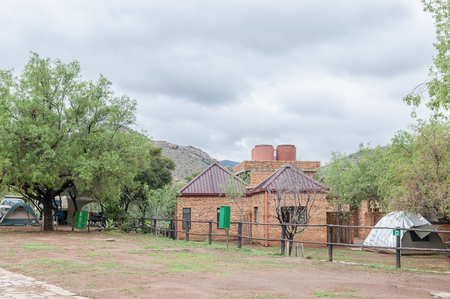 MOUNTAIN ZEBRA NATIONAL PARK, SOUTH AFRICA - FEBRUARY 18, 2016: The ablution facilities at the camping grounds in the Mountain Zebra National Park near Cradockのeditorial素材