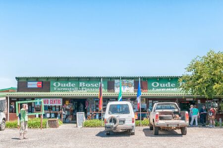 KAREEDOUW, SOUTH AFRICA - FEBRUARY 28, 2016:  A farm stall and information centre next to the R102 Regional Road between Humansdorp and Plettenberg Bayのeditorial素材