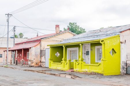 MIDDELBURG, SOUTH AFRICA - MARCH 8, 2016: Historic old houses in Middelburg in the Eastern Cape Karoo Regionのeditorial素材