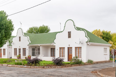 MIDDELBURG, SOUTH AFRICA - MARCH 8, 2016: Historic duet houses in Middelburg in the Eastern Cape Karoo Regionのeditorial素材
