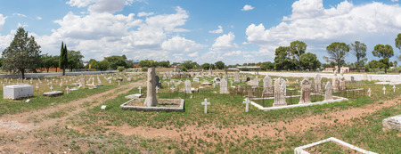 MIDDELBURG, SOUTH AFRICA - MARCH 21, 2017: Historic graves in Middelburg, a town in the Eastern Cape Provinceのeditorial素材