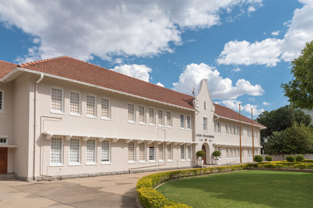 GRAAFF REINET, SOUTH AFRICA - MARCH 22, 2017: A primary school, Laer Volkskool, in Graaff Reinet in the Eastern Cape Provinceのeditorial素材