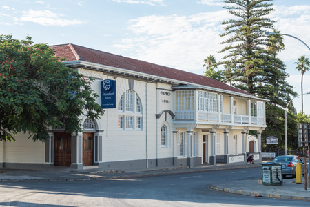 GRAAFF REINET, SOUTH AFRICA - MARCH 23, 2017: An historic old building, dated 1862, in Graaff Reinet in the Eastern Cape Provinceのeditorial素材