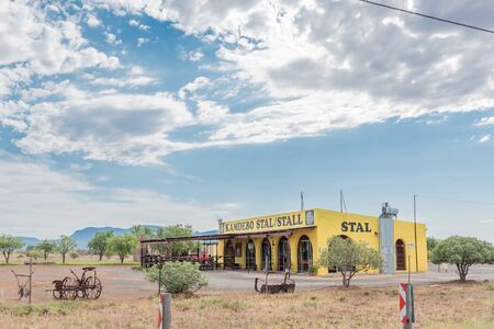 ABERDEEN, SOUTH AFRICA - MARCH 23, 2017: A road stall in Aberdeen, a small town in the Eastern Cape Provinceのeditorial素材