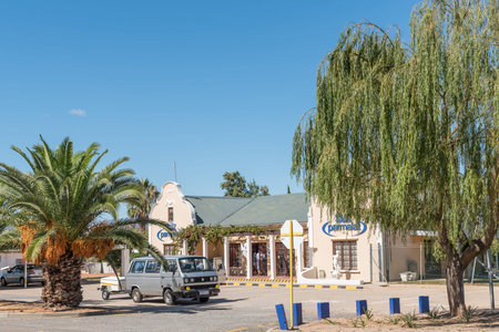 LADISMITH, SOUTH AFRICA - MARCH 25, 2017: A street scene in Ladismith, a small town in the Western Cape Provinceのeditorial素材
