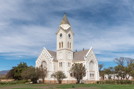 MCGREGOR, SOUTH AFRICA - MARCH 26, 2017: The Dutch Reformed Church in McGregor, a small town in the Western Cape Provinceのeditorial素材