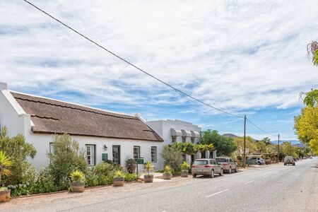 MCGREGOR, SOUTH AFRICA - MARCH 26, 2017: A street scene in McGregor, a small town in the Western Cape Provinceのeditorial素材