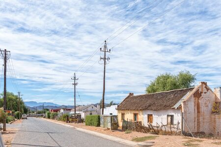 MCGREGOR, SOUTH AFRICA - MARCH 26, 2017: A street scene in McGregor, a small town in the Western Cape Provinceのeditorial素材