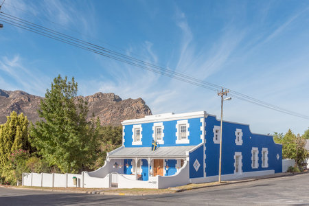 MONTAGU, SOUTH AFRICA - MARCH 26, 2017: An historic guest house, built 1886, in Montagu, a town in the Western Cape Provinceのeditorial素材