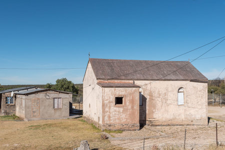 CAMPBELL, SOUTH AFRICA - JUNE 11, 2017: An historic church in Campbell, a small village in the Northern Cape Provinceのeditorial素材