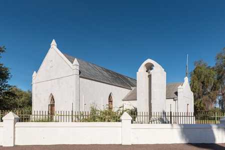 UPINGTON, SOUTH AFRICA - JUNE 11, 2017: The Kalahari-Oranje Museum is housed in the buildings built by the Reverend SchrÃ¶der in 1875 as a church and mission stationのeditorial素材