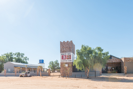 GRUNAU, NAMIBIA - JUNE 13, 2017: The hotel in Grunau, a village in the Karas Region of Namibia.のeditorial素材