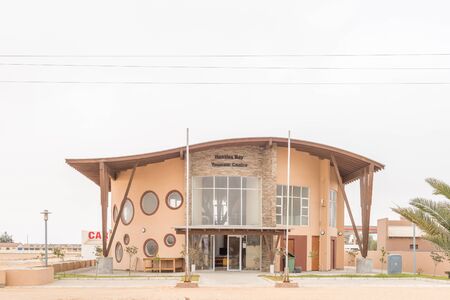 HENTIES BAY, NAMIBIA - JUNE 29, 2017: The tourism centre in Henties Bay, a holiday town on the Skeleton Coast of Namibiaのeditorial素材