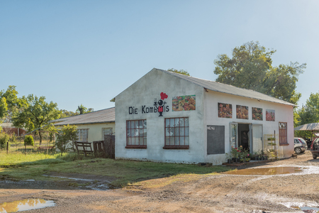 TWEESPRUIT, SOUTH AFRICA - MARCH 12, 2018: A restaurant and shop in Tweespruit, a small town in the Free State Province of South Africaのeditorial素材