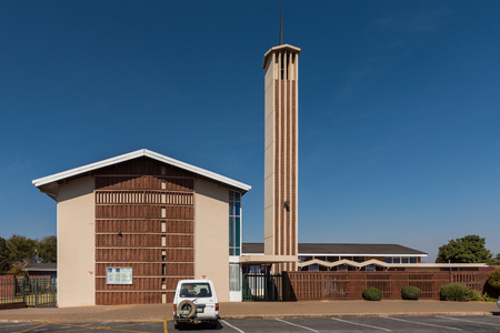 PRETORIA, SOUTH AFRICA, AUGUST 1, 2018: The Dutch Reformed Church Birchley in Kempton Park in the Gauteng Provinceのeditorial素材