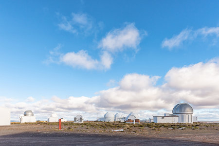 SUTHERLAND, SOUTH AFRICA, AUGUST 7, 2018: Different observatories at the South African Astronomical...