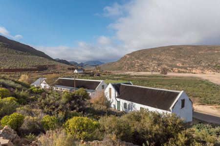 MATJIESRIVIER, SOUTH AFRICA, AUGUST 27, 2018: View of the offices of the Matjiesrivier Nature Reserve in the Cederberg Mountainsのeditorial素材