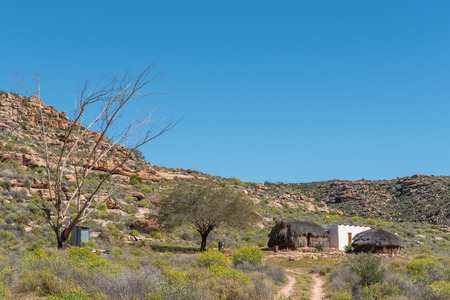 ROOIBOS HERITAGE ROUTE, SOUTH AFRICA, AUGUST 28, 2018: Farm worker houses on the Rooibos Heritage Route in the Western Cape Province of South Africaのeditorial素材