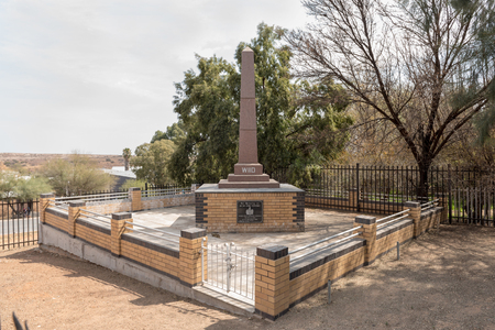 HOPETOWN, SOUTH AFRICA, SEPTEMBER 1, 2018: A monument for the Wiid family, in Hopetown in the Northern Cape Provinceのeditorial素材