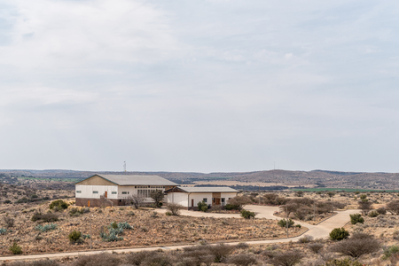 ORANIA, SOUTH AFRICA, SEPTEMBER 1, 2018:  The Orania Community Centre as seen from Monument Hillのeditorial素材