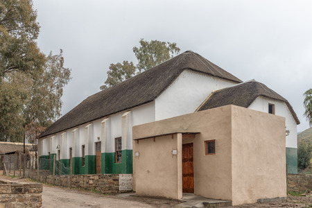 WUPPERTHAL, SOUTH AFRICA, AUGUST 27, 2018: The Town Hall in Wupperthal in the Cederberg Mountains of the Western Cape Provinceのeditorial素材