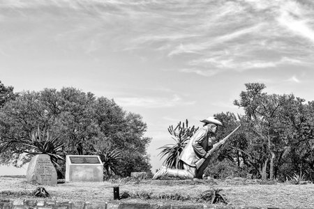 PRETORIA, SOUTH AFRICA, JULY 31, 2018: The Danie Theron monument at Fort Schanskop in Pretoria....