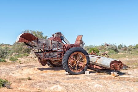 ROOIBOS HERITAGE ROUTE, SOUTH AFRICA, AUGUST 28, 2018: An historic harvester on the Rooibos Heritage Route in the Western Cape Province of South Africaのeditorial素材