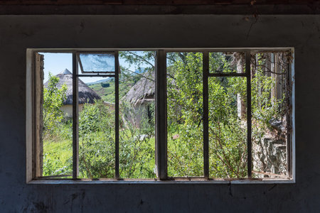 The ruins of the historic hotel in the Royal Natal National Park