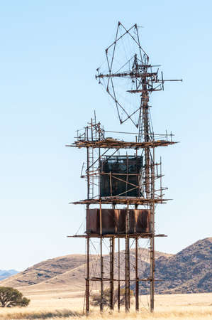 Historic, old, windmill next to road C13 near Helmeringhausenの写真素材