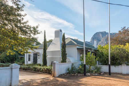 PNIEL, SOUTH AFRICA - APRIL 12, 2021: The Museum at the town square in Pniel in the Western Cape Provinceのeditorial素材