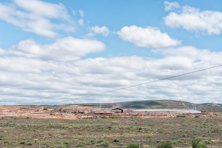 A brick factory next to road N12 near Oudtshoorn in the Western Cape Karoo.