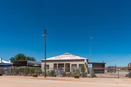 Kenhardt, South Africa - Feb 28 2023: A street scene, with an old house, in Kenhardt in the Northern Cape Provinceのeditorial素材