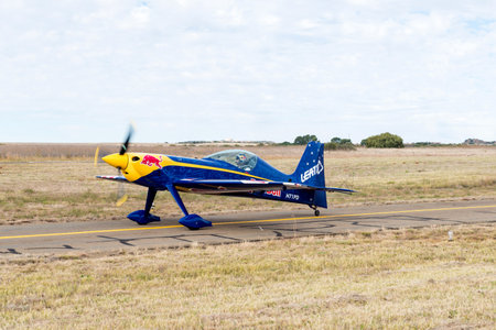 Bloemfontein, South Africa - May 20, 2023: A GB1 GameBird aircraft on a taxiway at the Tempe Airport in Bloemfonteinのeditorial素材