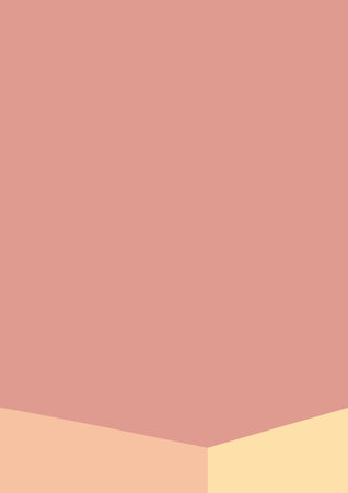 geometric architecture background with minimal design on tone color background. Geometric elements with abstract modern wall decoration. vector illustrationのイラスト素材