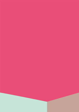geometric architecture background with minimal design on tone color background. Geometric elements with abstract modern wall decoration. vector illustrationのイラスト素材