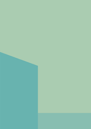 geometric architecture background with minimal design on tone color background. Geometric elements with abstract modern wall decoration. vector illustrationのイラスト素材